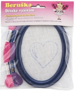 Vyšívání rámeček s předlohou/2 příze/mix barev