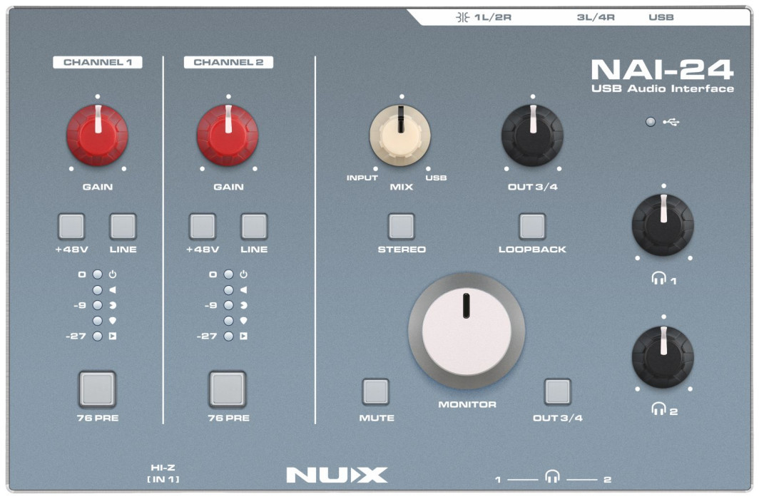 NUX NAI-24 USB Audio Interface