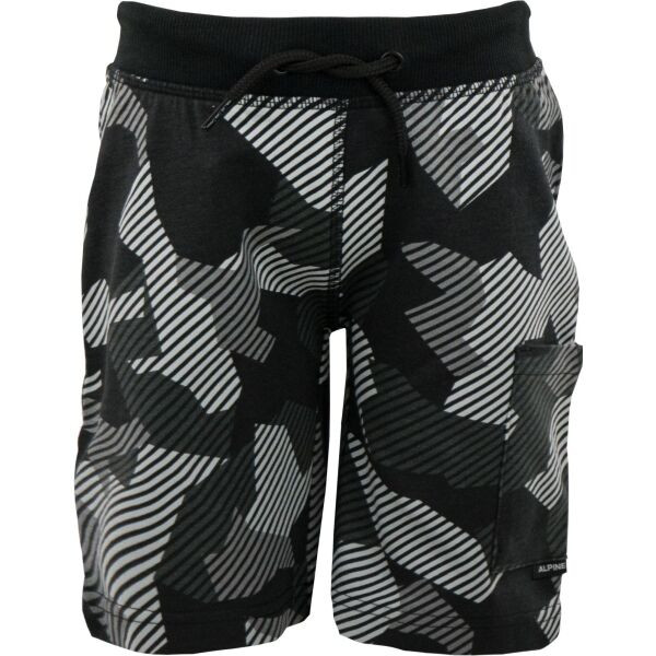 ALPINE PRO IMEDO Chlapecké šortky, černá, velikost
