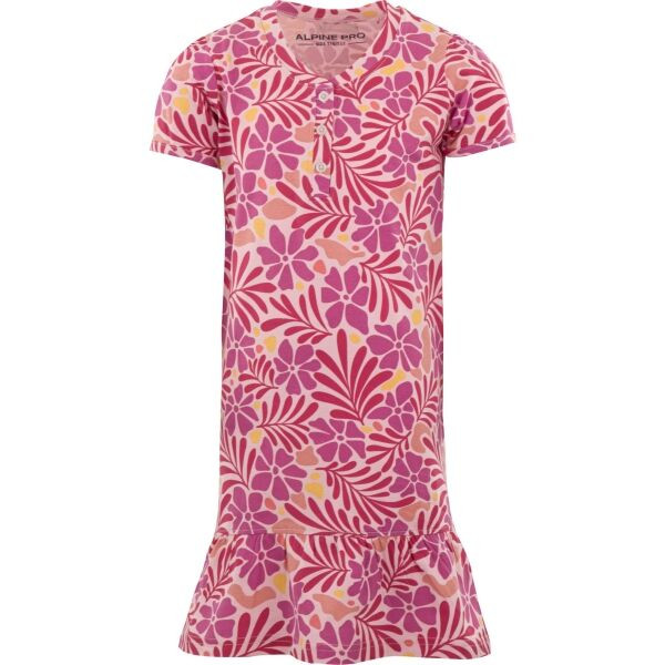 ALPINE PRO QAWO Dívčí šaty, růžová, velikost