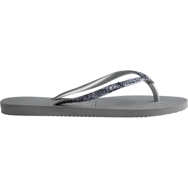 HAVAIANAS SLIM GLITTER II Dámské žabky, šedá, velikost 39/40