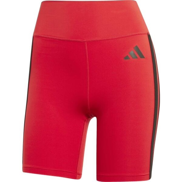 adidas OPTIME ESSENTIALS 3-STRIPES Dámské legíny, červená, velikost