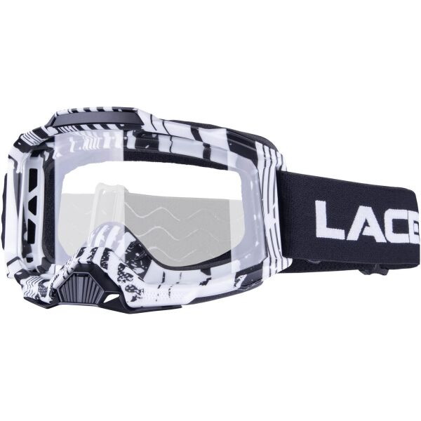 Laceto RIFT Cyklistické brýle na freeride a downhill, bílá, velikost
