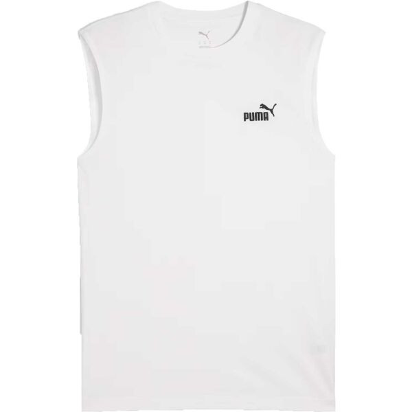 Puma ESSENTIALS NO 1 LOGO SLEVEIESS TEE Pánské tílko, bílá, velikost