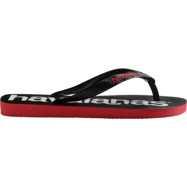 HAVAIANAS TOP LOGO MANIA 2 Unisex žabky, černá, velikost 37/38