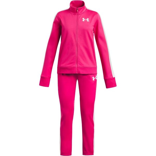 Under Armour EM KNIT TRACK SUIT Dívčí sportovní souprava, růžová, velikost
