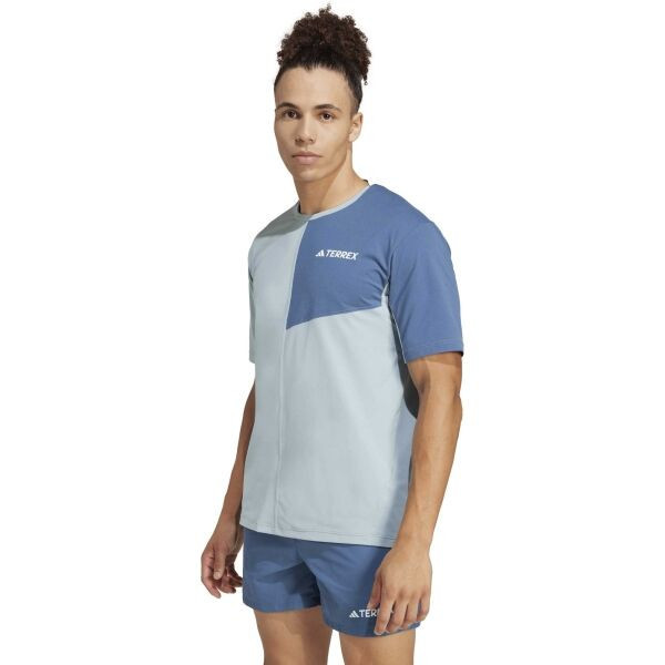 adidas TERREX MULTI TEE Pánské outdoorové tričko, světle modrá, velikost