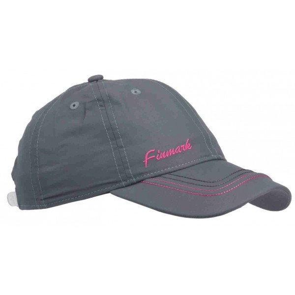 Finmark KIDS’ SUMMER CAP Letní dětská sportovní čepice, tmavě šedá, velikost