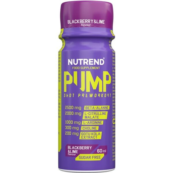 Nutrend PUMP SHOT 60 ML OSTRUŽINA + LIMETKA Energy shot, , velikost
