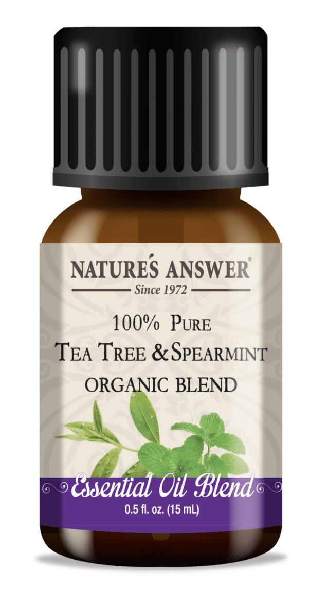 Nature's Answer Tea Tree & Spearmint Blend, Essential Oil, Tea Tree a Máta klasnatá, esenciální olej, BIO, 15 ml