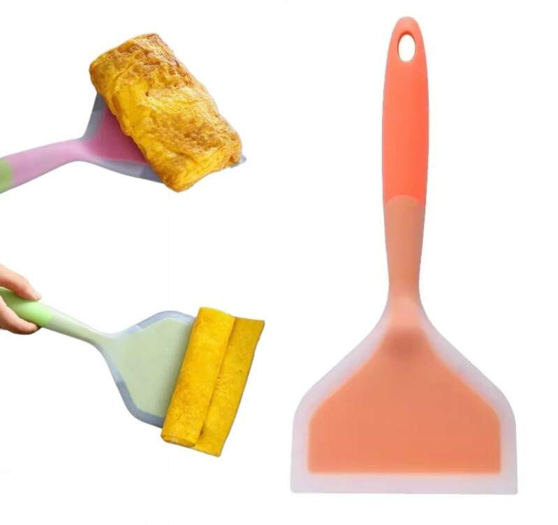 Široká kuchyňská stěrka se silikonovým povlakem