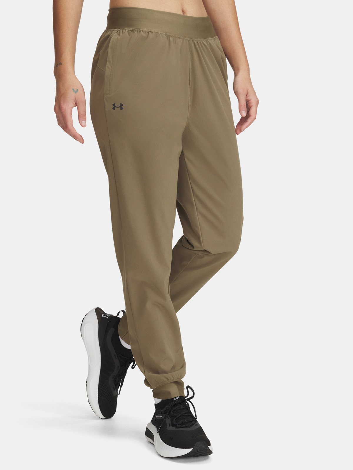 Dámské sportovní kalhoty Under Armour UA Rival Hi Rise Woven Pant - Dámské