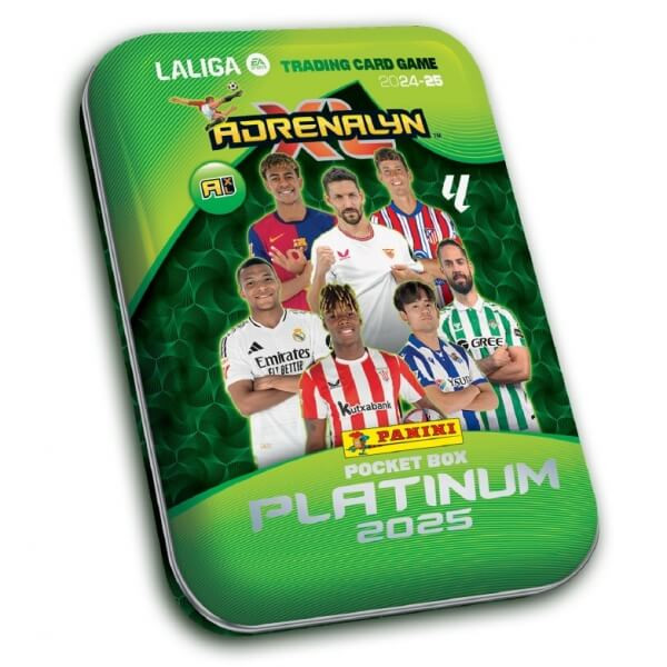 Fotbalové karty Panini LaLiga 2024/2025 Adrenalyn Mini Plechovka