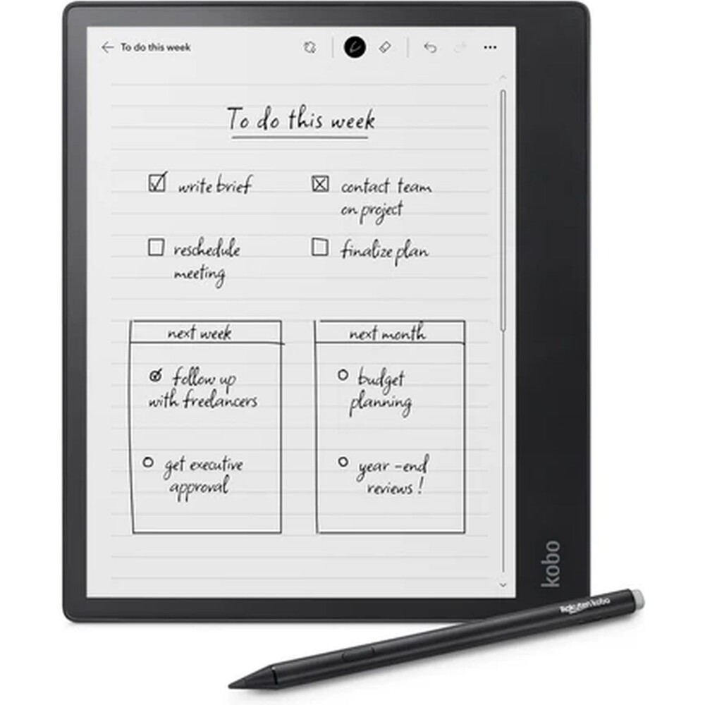 Kobo Elipsa 2E zápisník/čtečka (balíček se stylusem) černá, N605-KU-BK-K-BU
