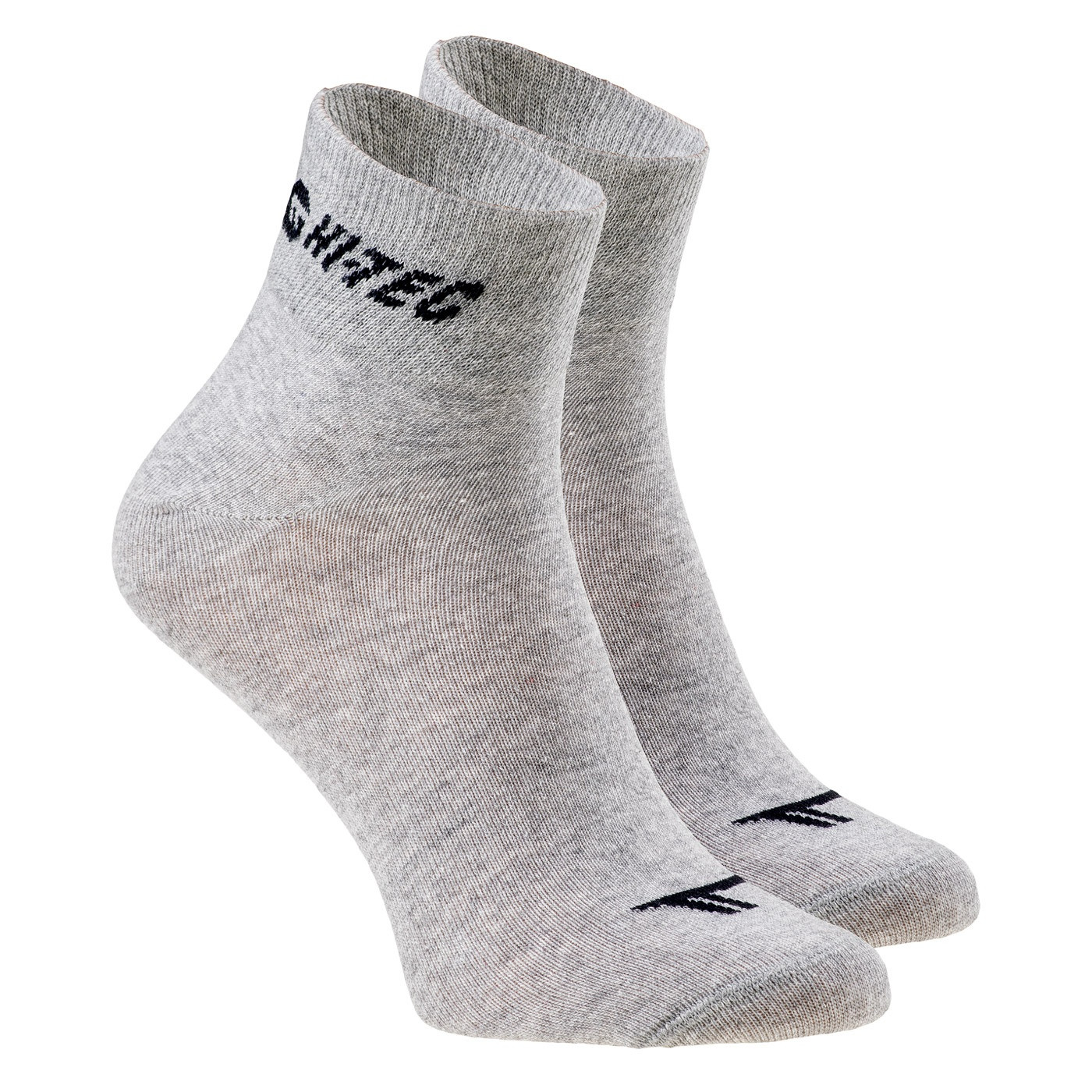 HI-TEC Chire pack - sada tří párů ponožek (světle šedé) Barva: Šedá (Grey Melange), Velikost: 36-39