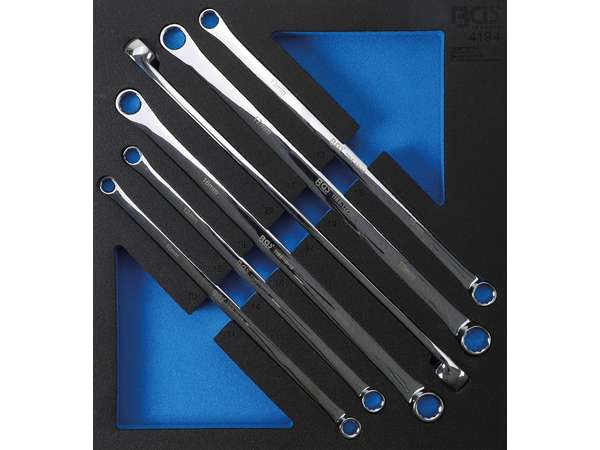 BGS Technic 4194 Vložka do dílenského vozíku 2/3: sada oboustranných očkových klíčů, velmi