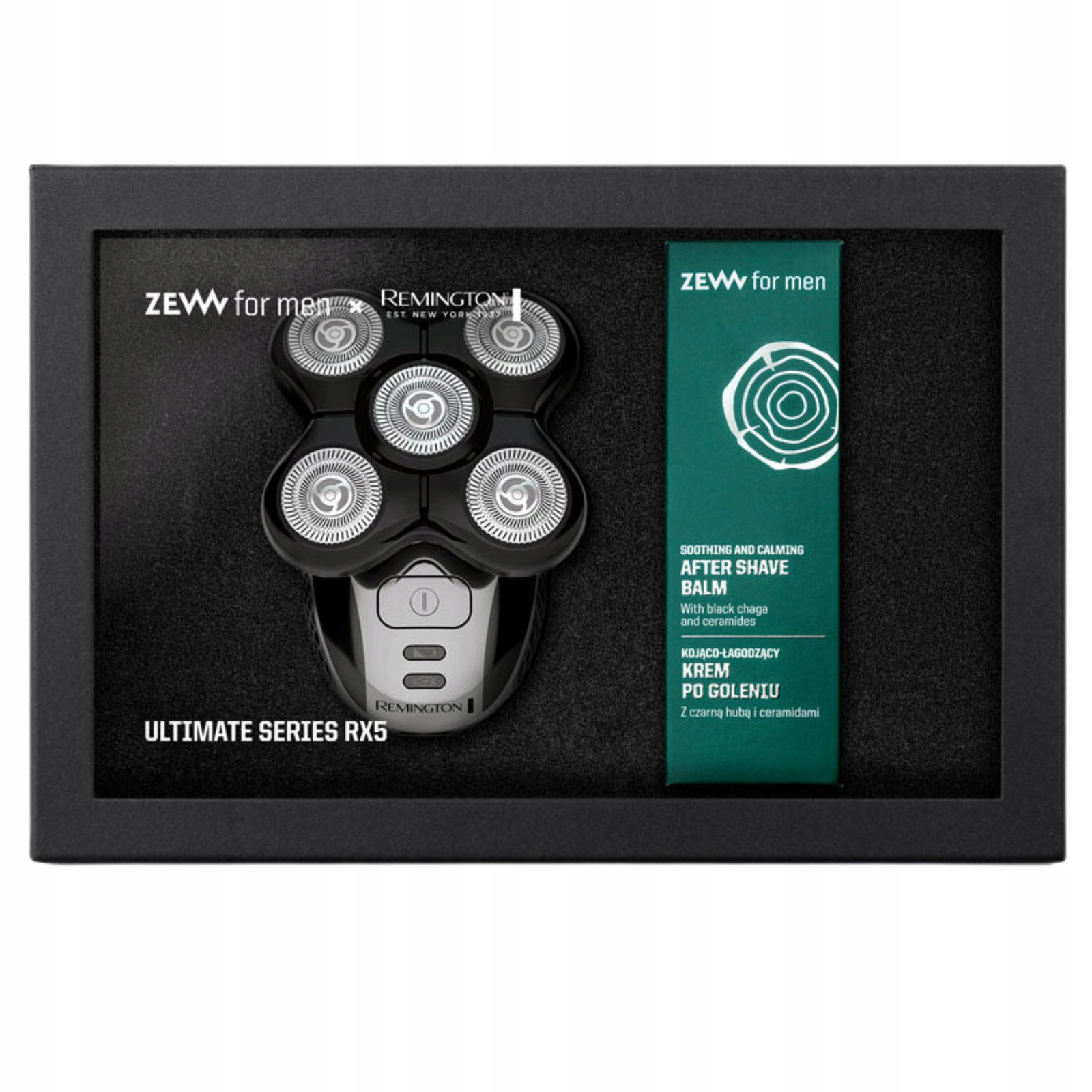 Zew x Remington – sada Holicí Strojek na hlavu Remington RX5 a krému po holení