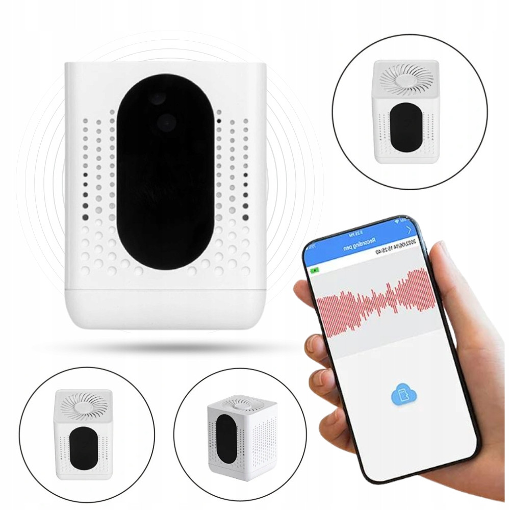 Mini Živý Odposlech Wifi Diktafon AR07 Detekce Hlasu Záznam Na Kartu 7 Msc