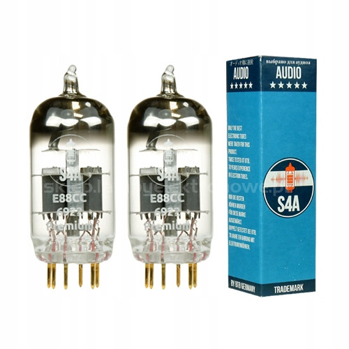 E88CC ECC88 6922 Premium Audio S4A Gold 2 ks vybraný pár