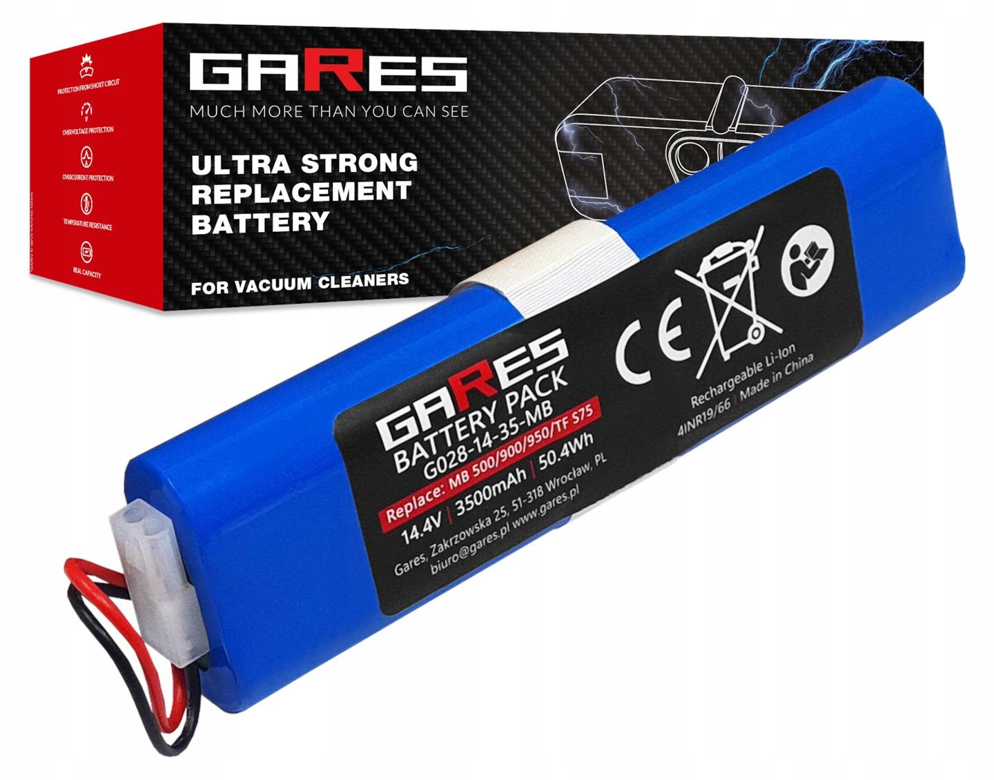 Baterie Akumulátor pro Moneual Mbot 950 14,4V 3,5Ah