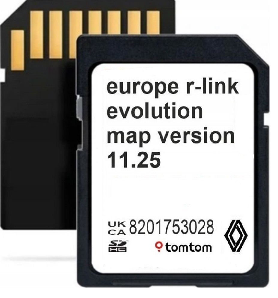Mapa Karta Renault Tomtom R-link 11.25 Megane Clio Laguna Scenic 2025 Pl