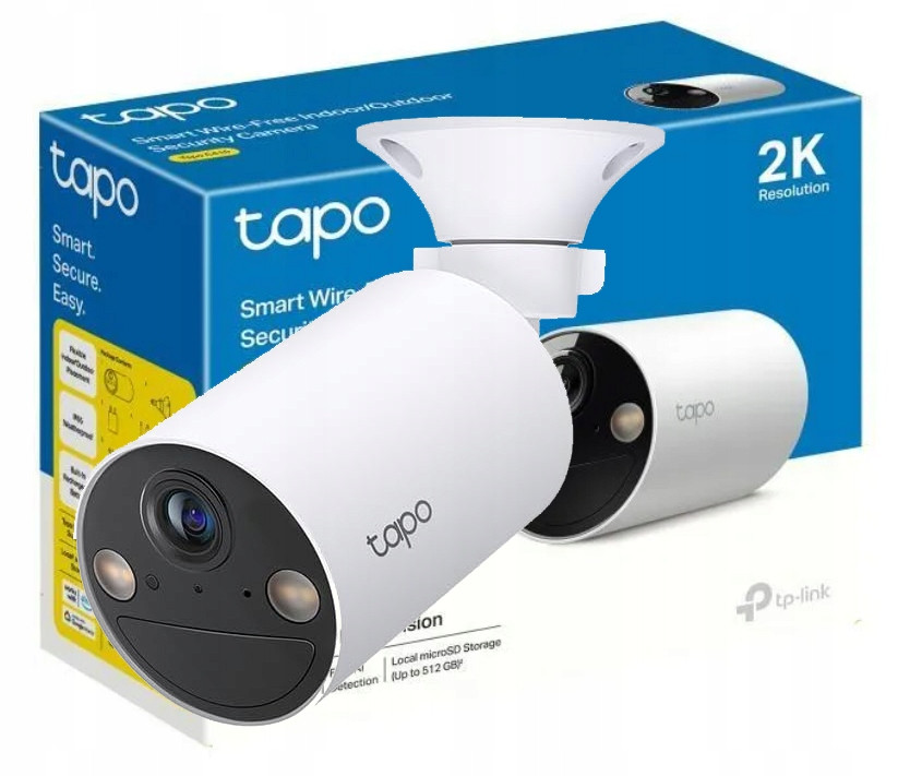 Venkovní Bezdrátová Ip Kamera Tp-link Tapo C410 Smart Wifi 2K 3MP IP65