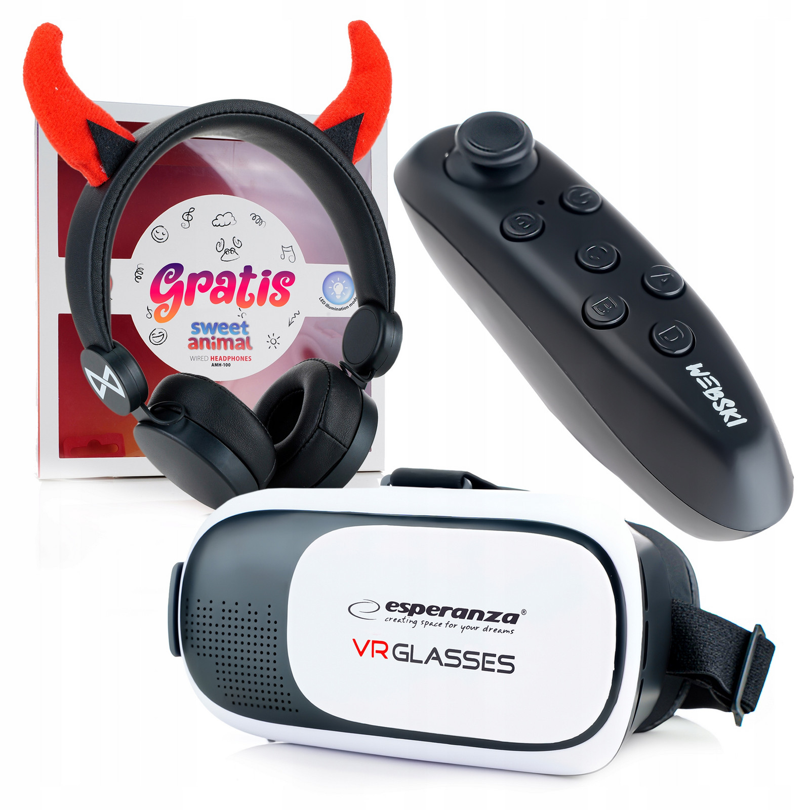 Brýle Vr 3D Virtuální Pro Herní Telefon Set Virtual Box 360