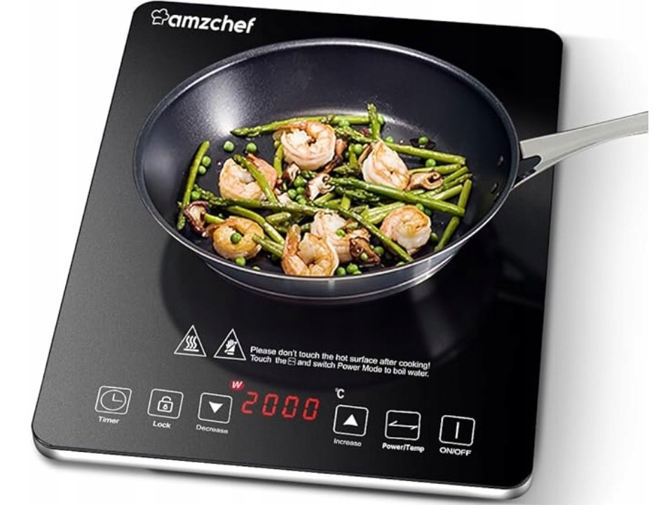 Amzchef Jednotlivá indukční varná deska, přenosný sporák, kemp