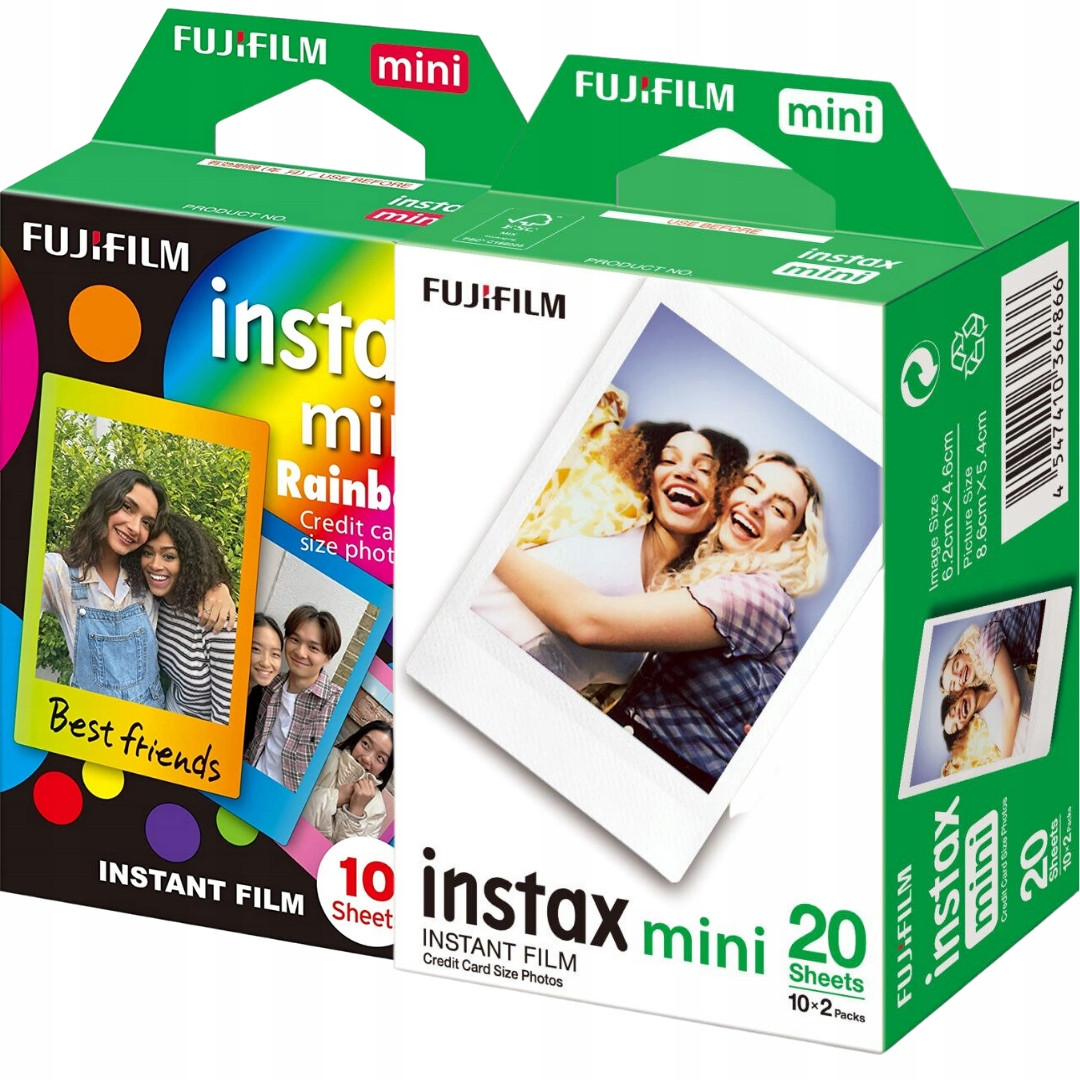 Sada náplní Instax Mini 30 fotografií pro fotoaparát 8 9 11 12 Instax Foto Rainbow