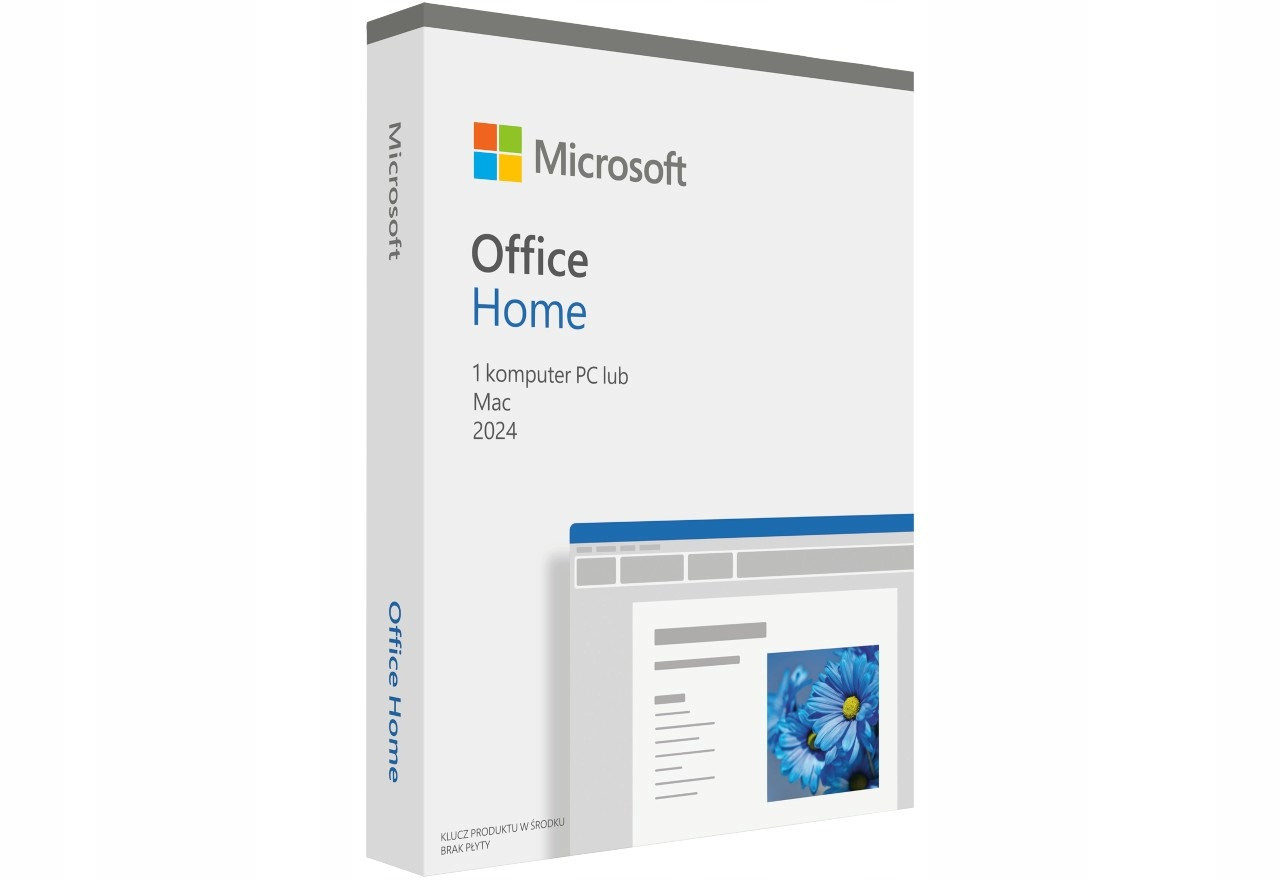 Microsoft Office Home 2024 Polish EuroZone Medialess 1 licence