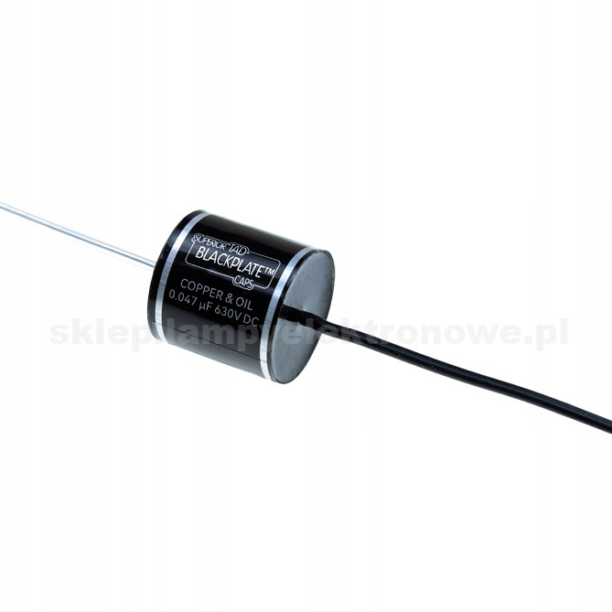 Kondenzátor 0,047uF= 0,047uF, 47nF 630V měděný-olejový kondenzátor Blackplate Tad