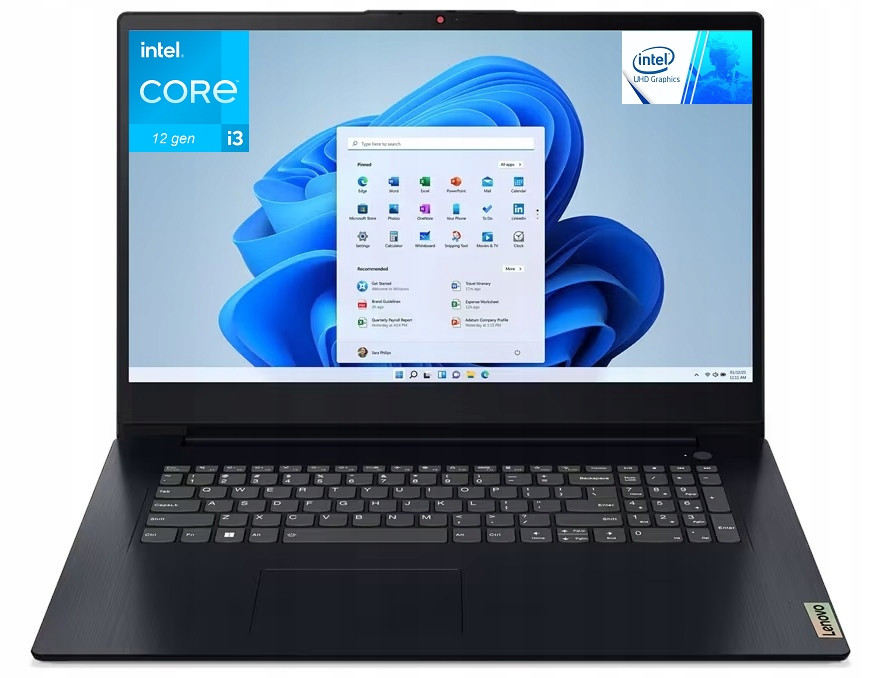 Notebook Lenovo IdeaPad 3 17IAU7 17,3''FHD i3-1215U 16GB SSD1024GB W11