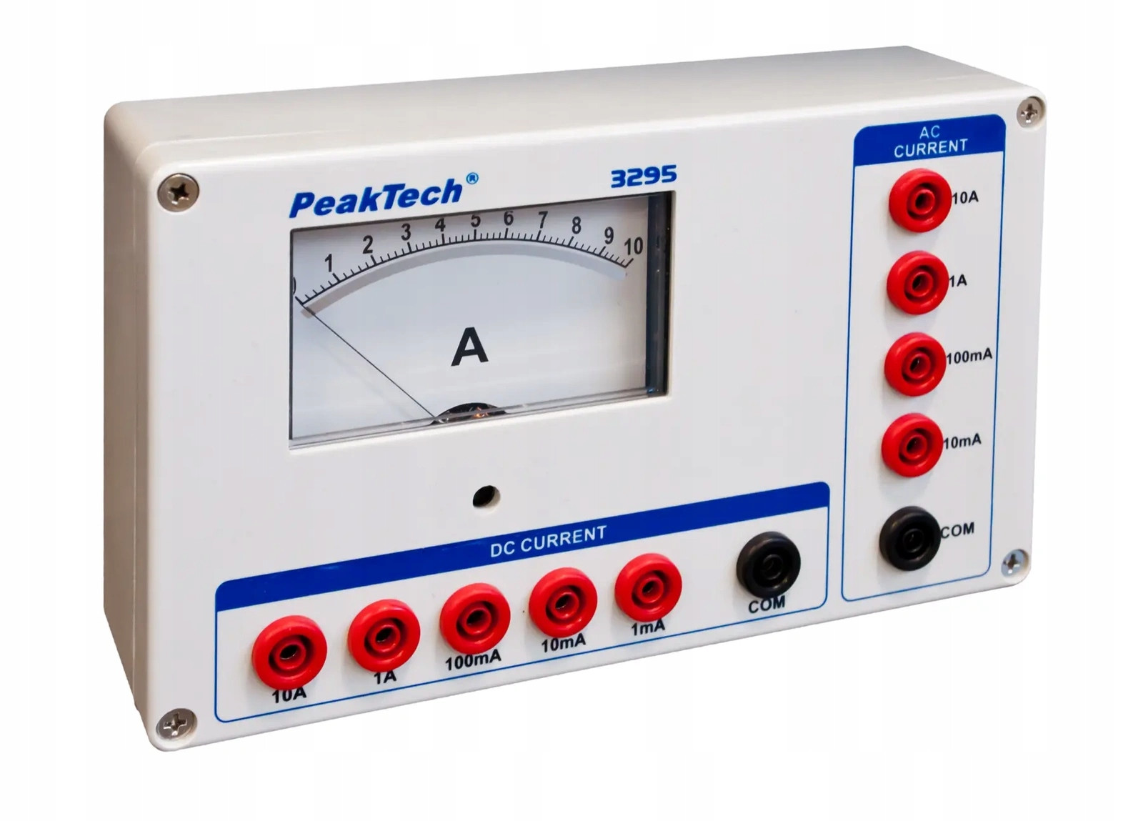 Analogový ampérmetr 10A Ac/dc PeakTech 3295