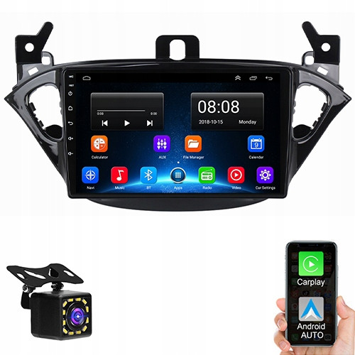 Gps A Android Rádio Opel Corsa E Adam 2014-2019 2+64GB Couvací Kamera Carplay