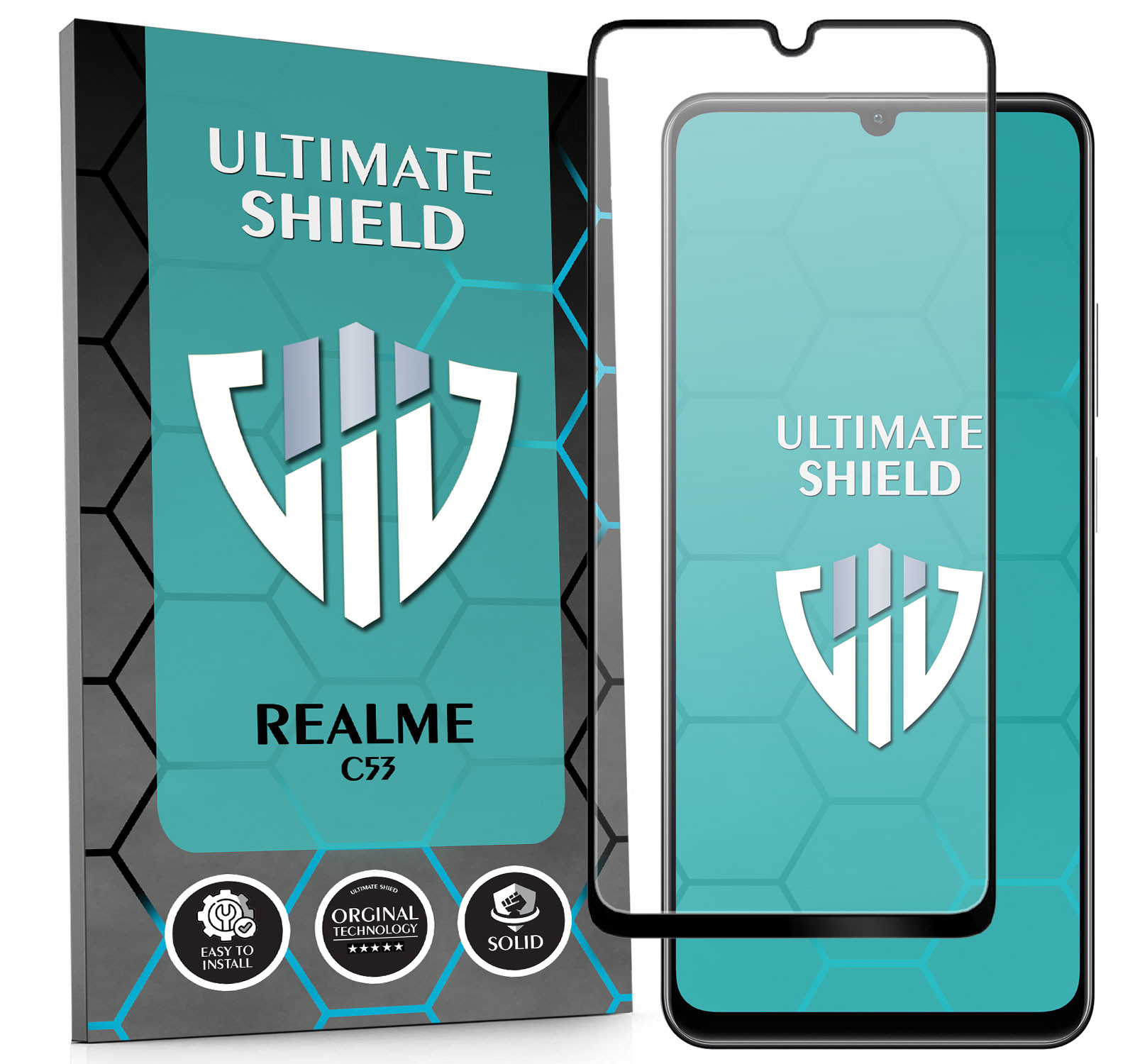 Megapak 5v1 Pancéřové Sklo 5D Rychlé Sklíčko Pro Realme C53