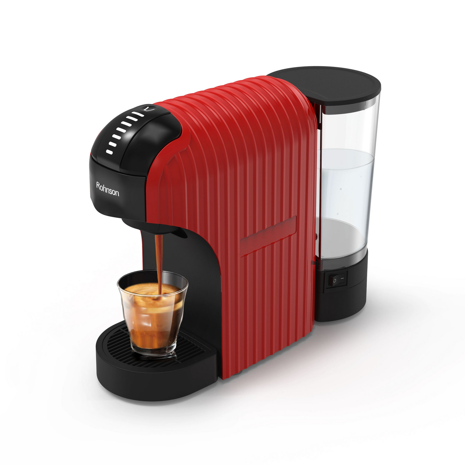 Tlakový a překapávací kávovar Rohnson R-98048R 1400 W červený