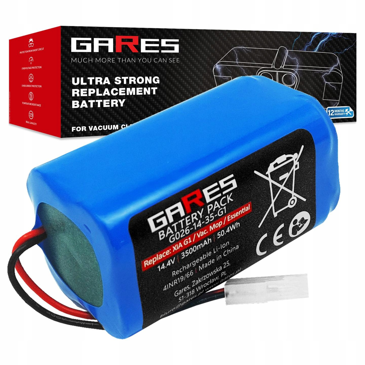 Baterie Akumulátor pro Tefal Xplorer Serie 20 40 60 S20 S40 S60 14,4 3,5Ah