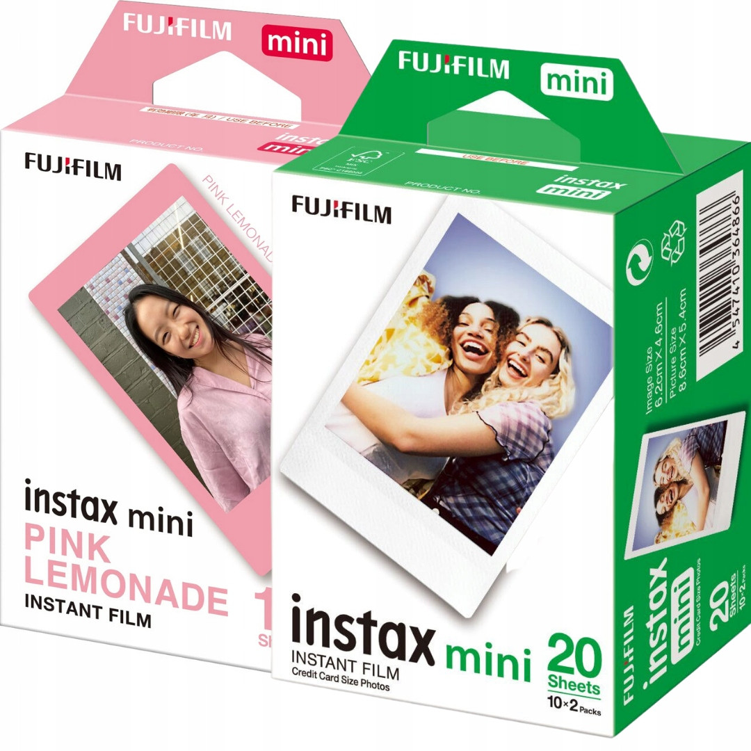 Sada náplní Instax Mini 30 fotografií pro fotoaparát 8 9 11 12 Instax Mini Pink