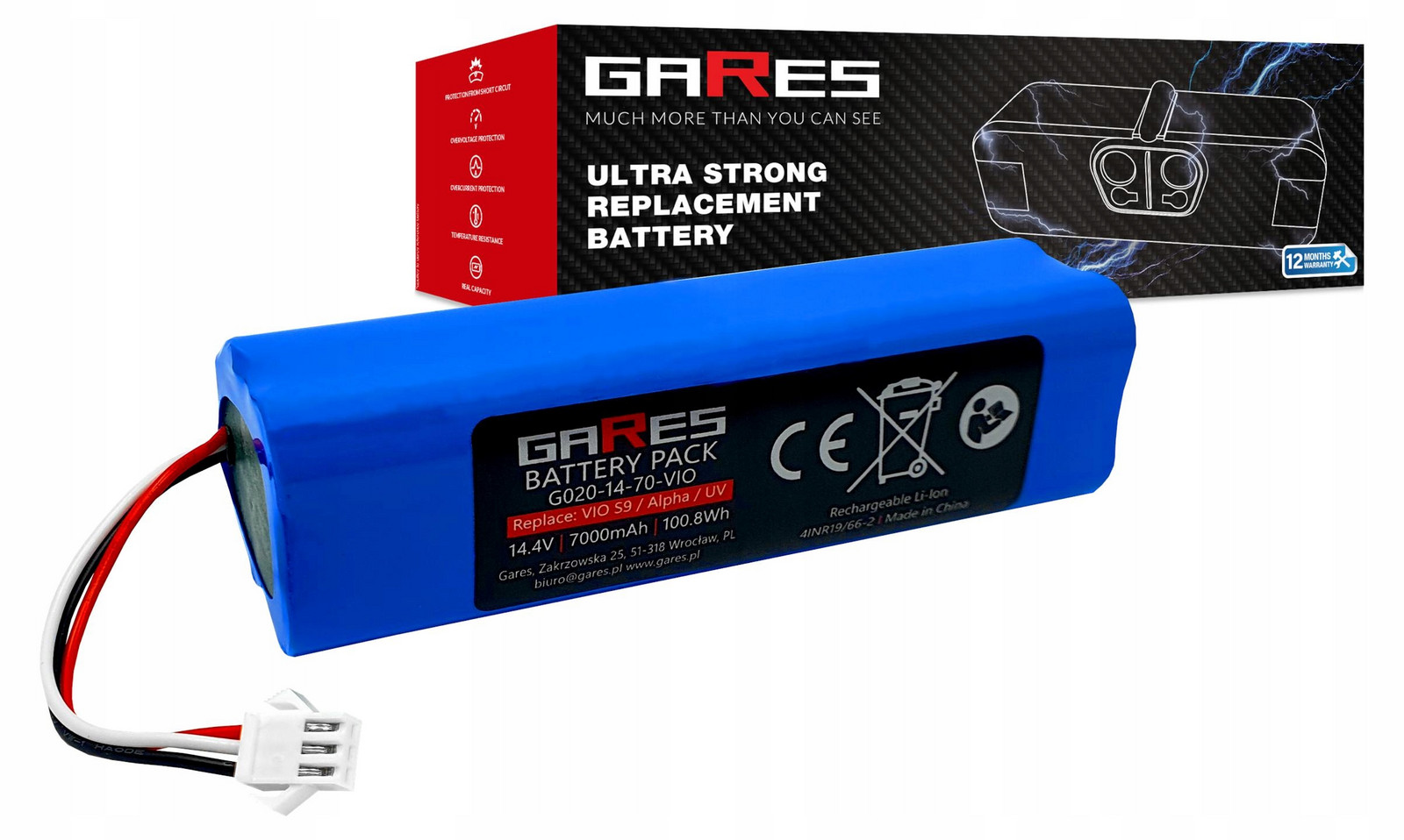 Baterie Akumulátor pro Roidmi Eve Plus 14,4V 7Ah