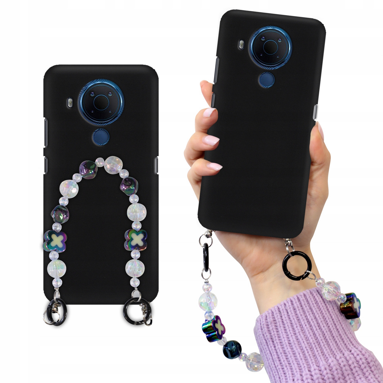 Pouzdro Matné Černé Pro Nokia 5.4 Blink Korále Holo