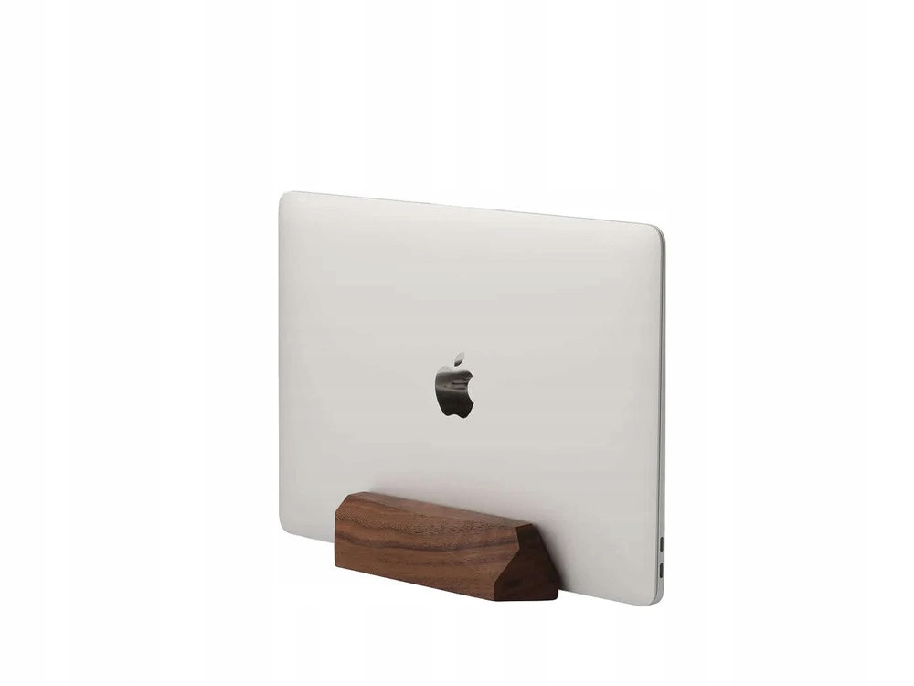 Dřevěný vertikální stojan na notebook pro Macbook Oakywood, ořech