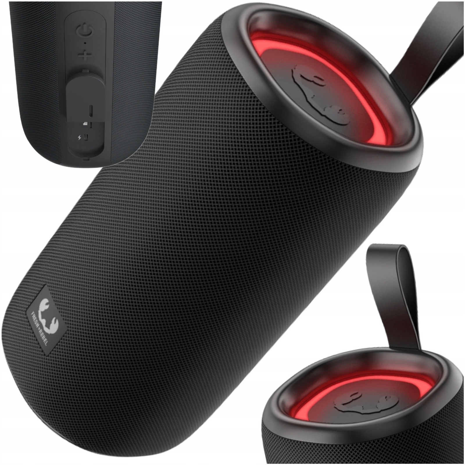 Velký Výkonný Bezkabelový Led Reproduktor 4 Barvy 5 Režimů Bluetooth Přenosný