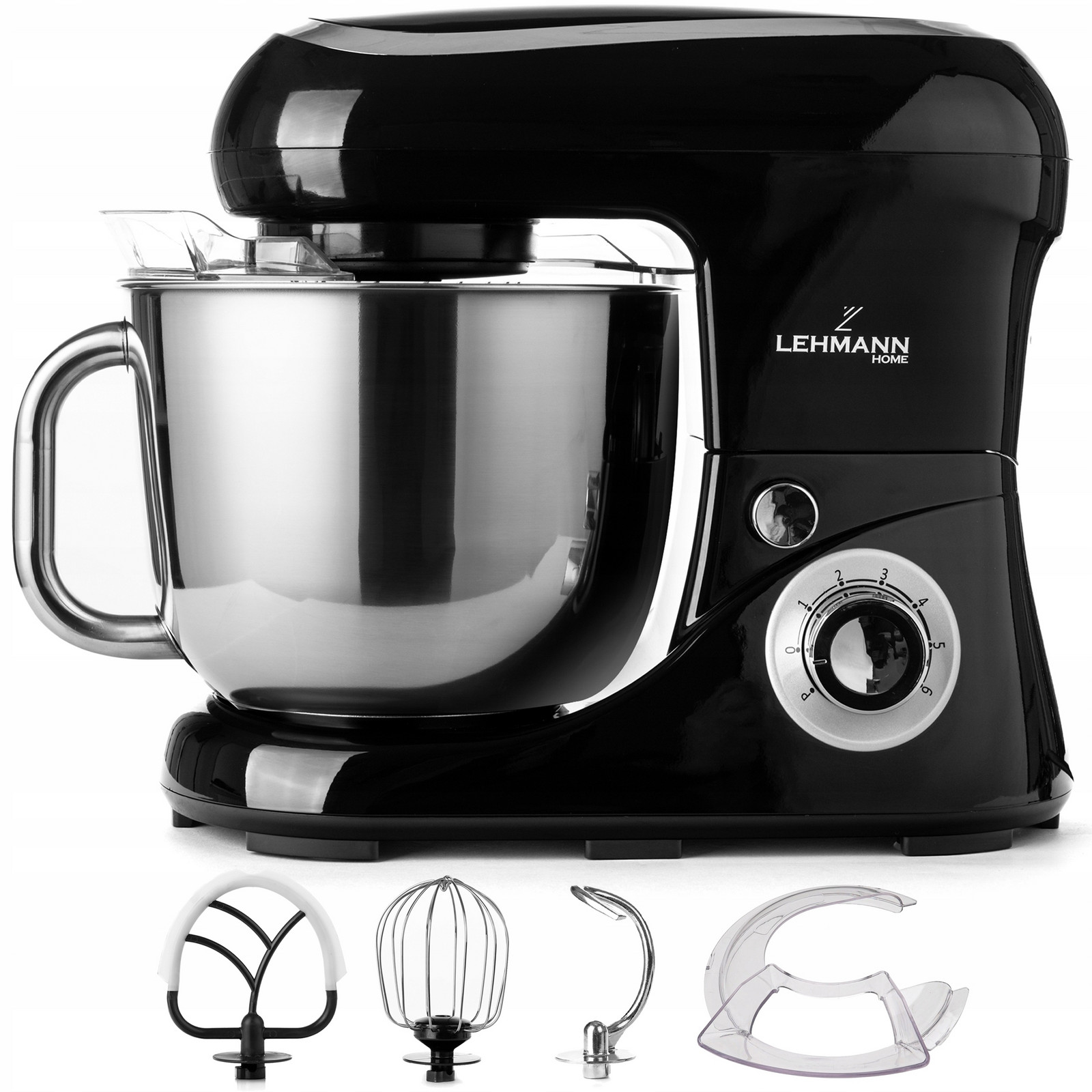 Kuchyňský Planetární Robot Mixér 3 Míchadla Hák Rotační Mísa Silný 3200 W