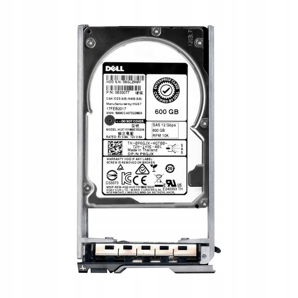 Dell 0P6GJX 600GB 10K 128MB SAS-3 2,5
