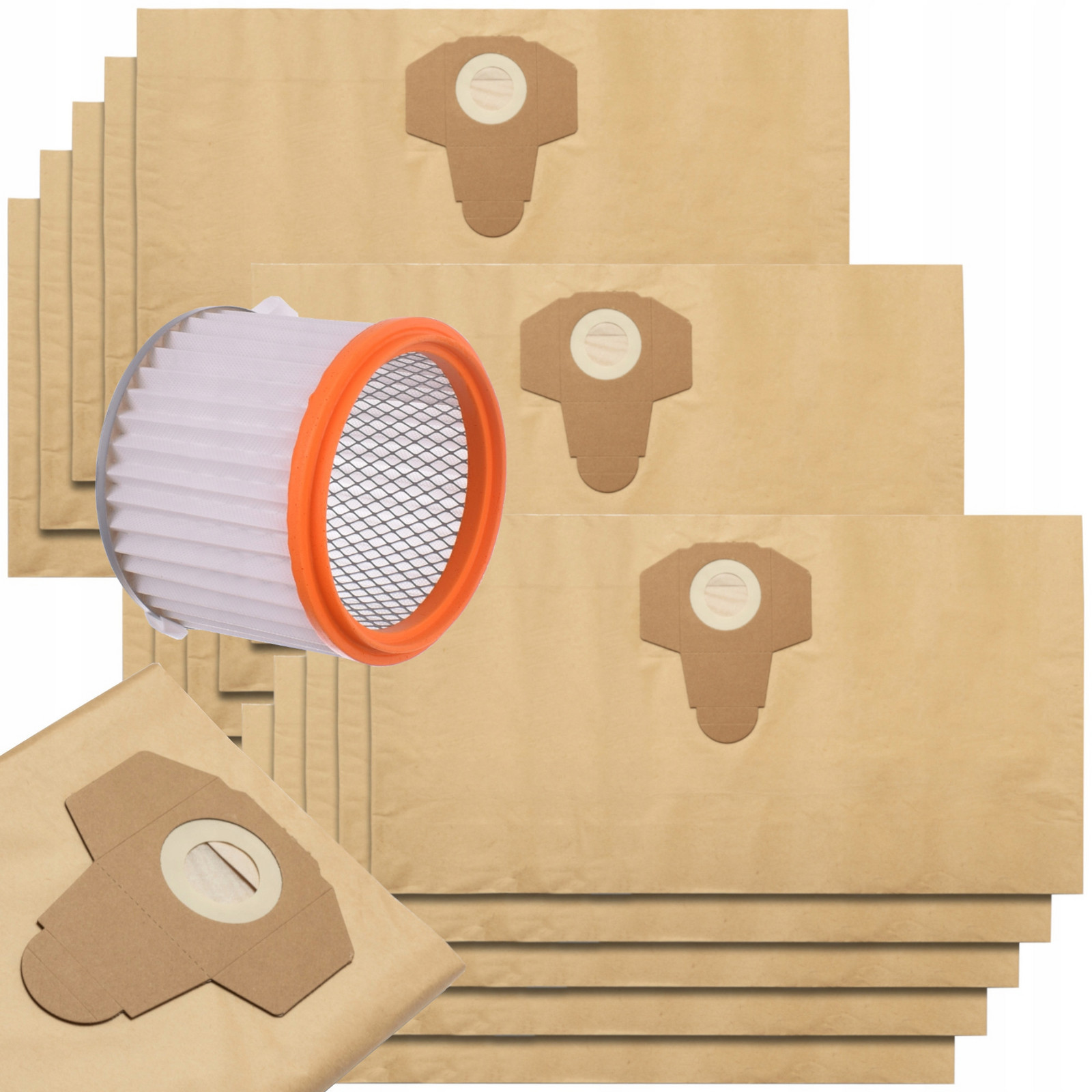 15 x Sáčky do vysavače Macallister 1400 1250 W 1400 W 1250 W Omyvatelný filtr