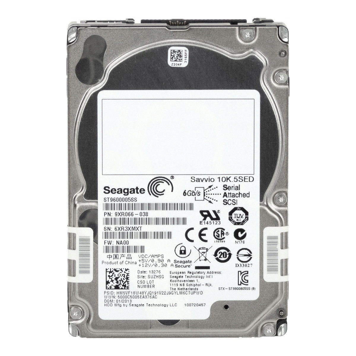 Seagate Savvio 10K,5 600GB 10K 64MB SAS-2 2,5'' ST9600005SS