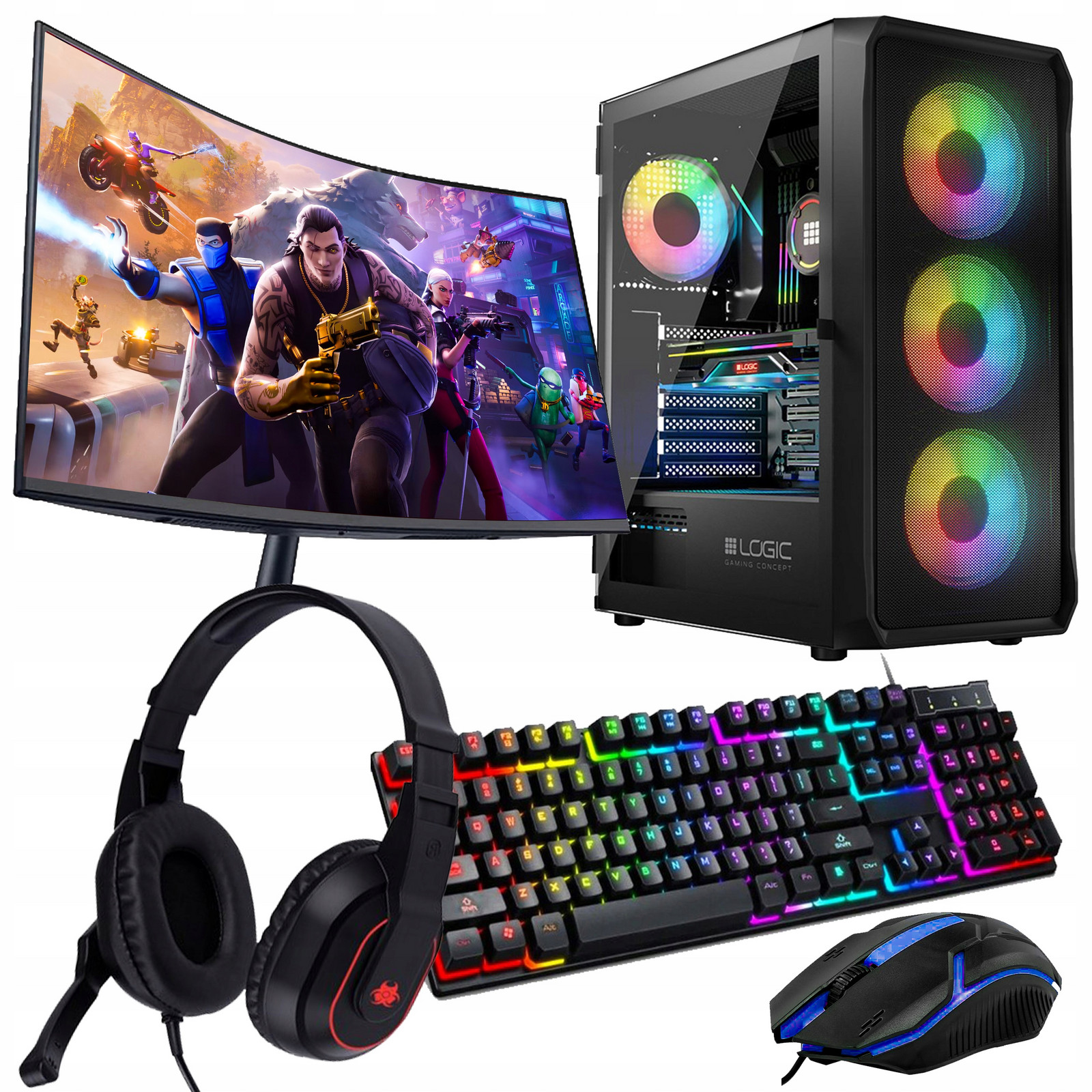 Sada Počítač Ryzen 7 5700G Radeon 1TB Ssd 32GB DDR4 Windows 11