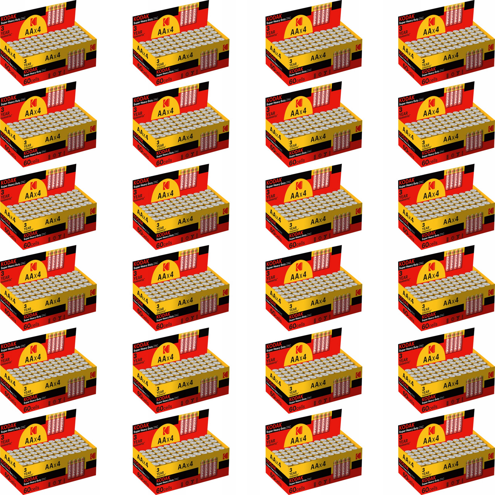 Kodak Baterie Aa R6 Paluszek Heavy Duty Tray KAAHZ-4 1050 mAh 1440ks