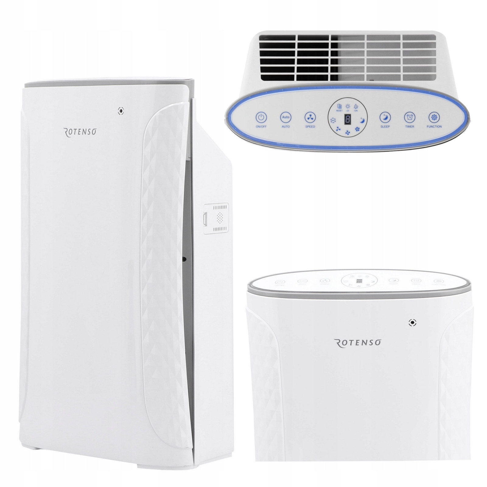 Čistič Vzduchu Ionizátor Uv lampa Rotenso Piura P22V Pilot 60 m2