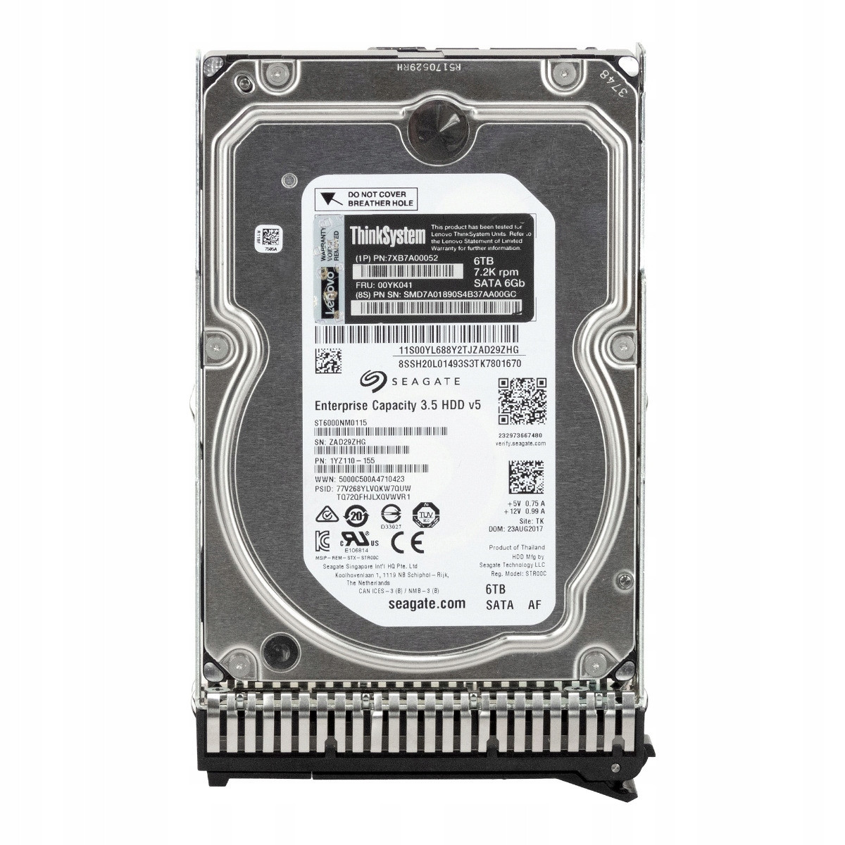 Lenovo 00YK041 6TB Sata III 7.2K 256MB 3.5'' ST6000NM0115